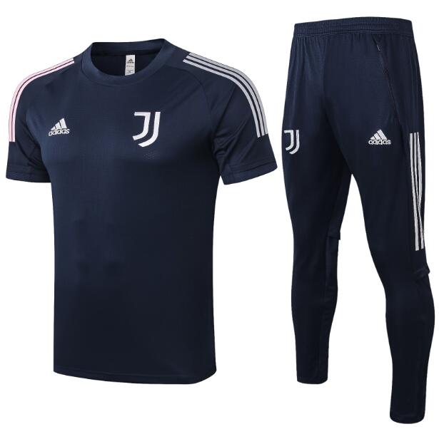 Juventus Navy Short Training Kits Shirt with Pants 2020/21